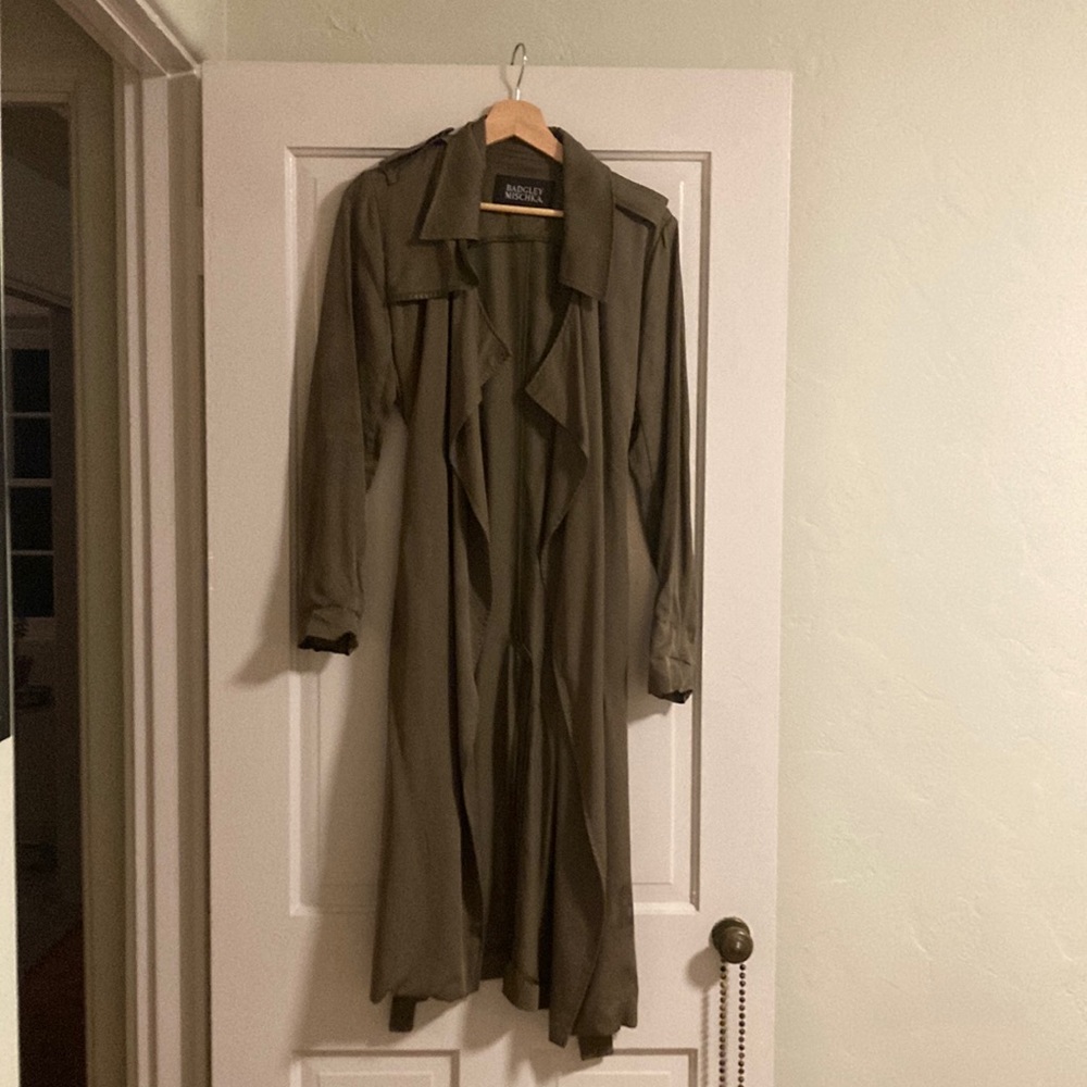 Badgley mischka trench coat